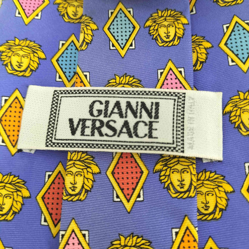 ジャンニヴェルサーチ GIANNI VERSACE 総柄シルクネクタイ メンズ