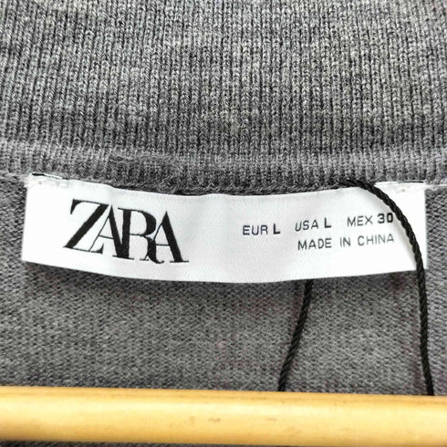 ザラ ZARA プレーンニットポロセーター レディース JPN:L