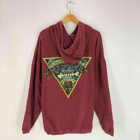 ブロンズ BRONZE 90s AGE USA製 両面プリント プルオーバーパーカー メンズ