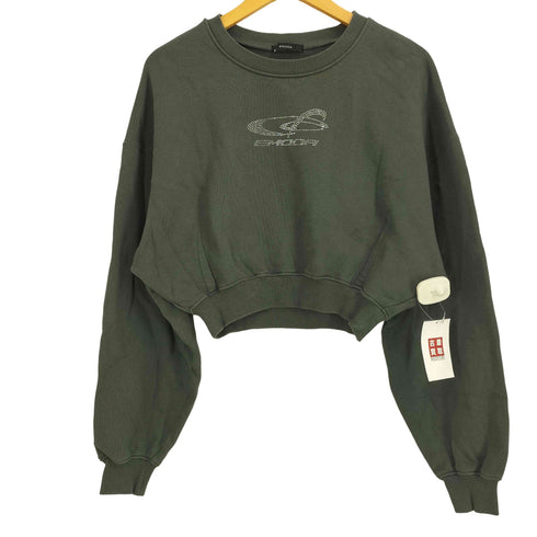 エモダ EMODA STONE LOGO SHORT SWEAT レディース FREE