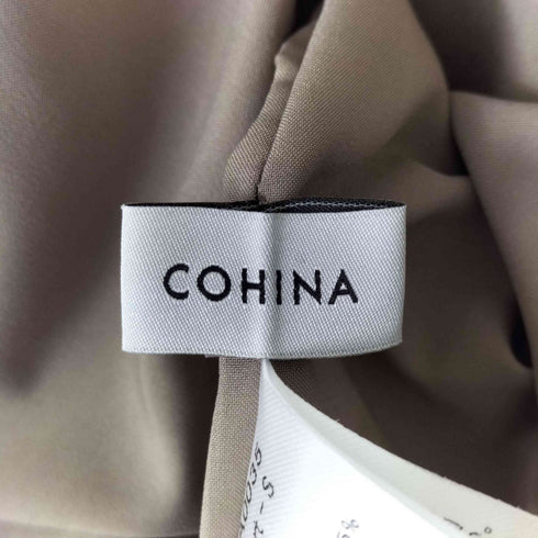 コヒナ COHINA フロントボタンウエストデザインIラインスカート レディース short