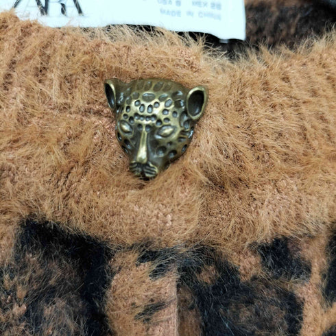 ザラ ZARA レオパード柄 カーディガン レディース import:S