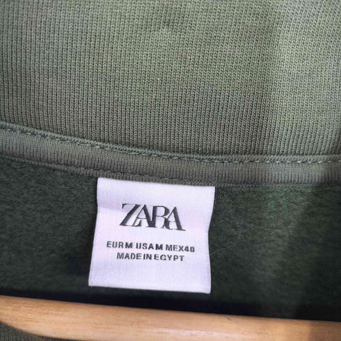 ザラ ZARA ハーフジップスウェット レディース import:M