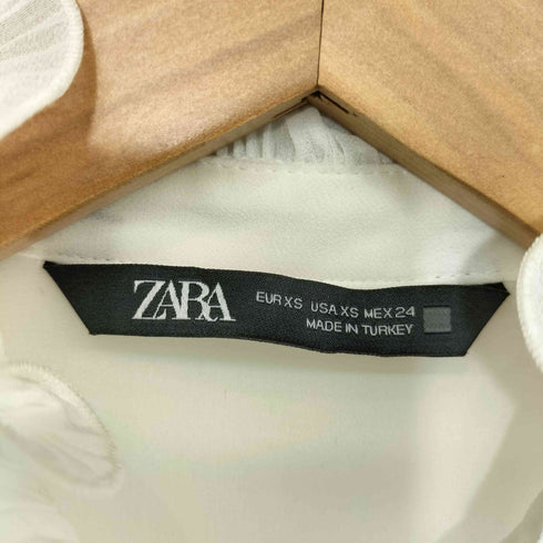 ザラ ZARA プリーツスリーブ仕様ブラウス レディース import:XS