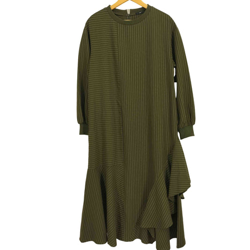 オズモーシス OSMOSIS 25AW ストライプ切替 ワンピース レディース ONE SIZE