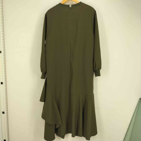 オズモーシス OSMOSIS 25AW ストライプ切替 ワンピース レディース ONE SIZE