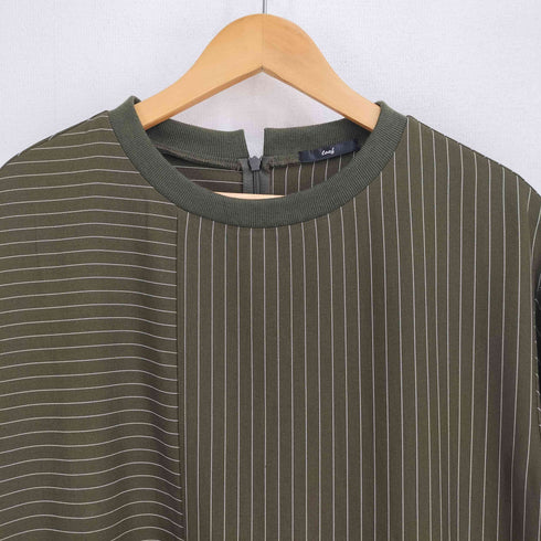 オズモーシス OSMOSIS 25AW ストライプ切替 ワンピース レディース ONE SIZE