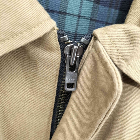 SYMBOL OF QUALITY 裏地ノヴァチェック ミリタリーデザインジャケット メンズ