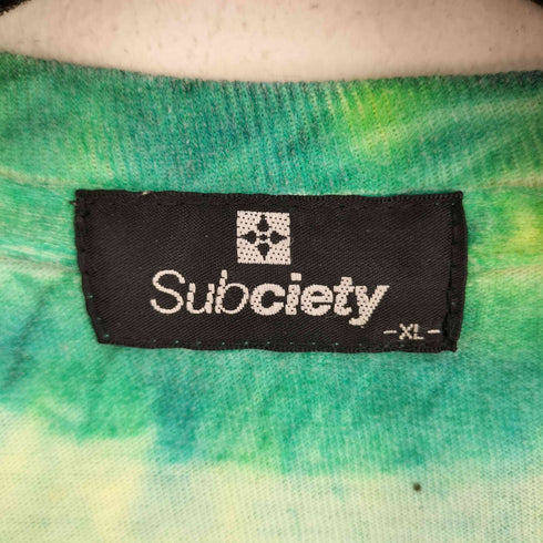 サブサエティ Subciety タイダイ カットソー メンズ JPN:XL