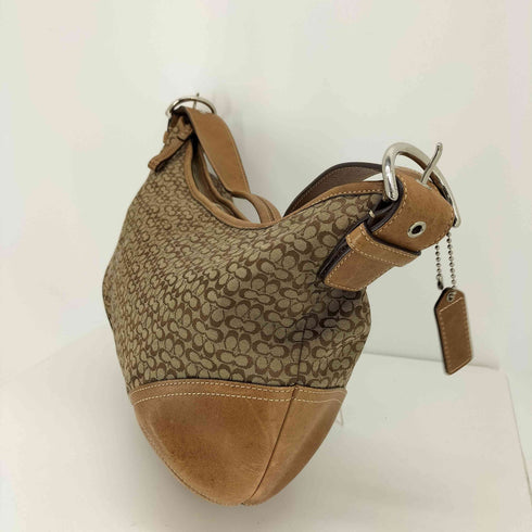 コーチ COACH 00S シグネチャー キャンバス レザー ワンショルダー バッグ レディース