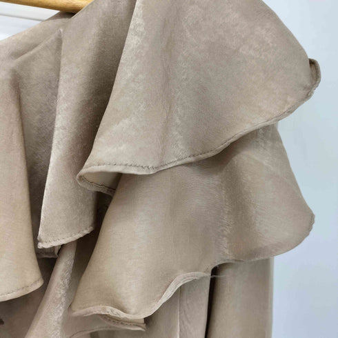 フリルデザイン L/S ブラウス レディース