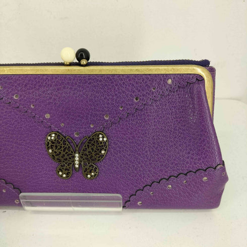 アナスイ ANNA SUI フロントパピヨンがま口ドッキング長財布 レディース
