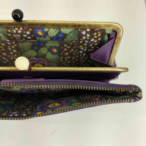 アナスイ ANNA SUI フロントパピヨンがま口ドッキング長財布 レディース