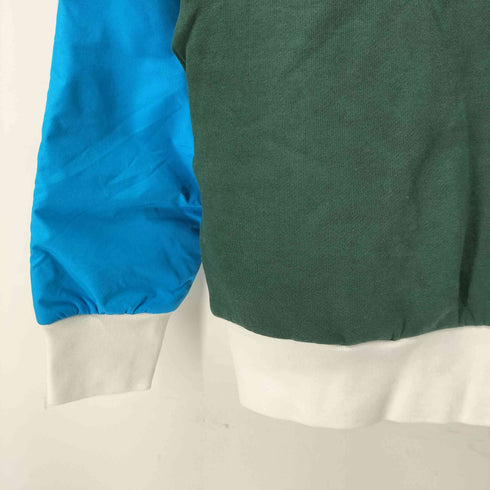 チャンピオン Champion 刺繍ロゴ 異素材 切替 クルーネックスウェット レディース M