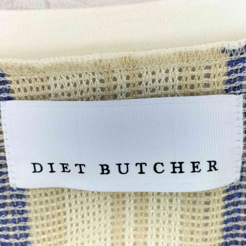 ダイエットブッチャー DIET BUTCHER サマーニットシャツ ドッキングトップス メンズ