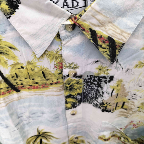 k.a.d レーヨン アロハシャツ メンズ import:L