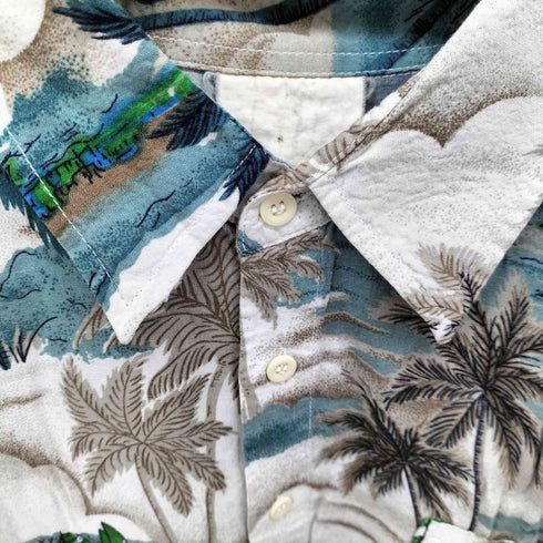 レーヨン アロハシャツ メンズ