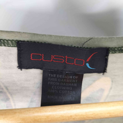 CUSTOC 花 フラワー Vネック カットソー スパンコール レディース