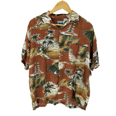 fuerent collection レーヨン アロハシャツ メンズ import:M