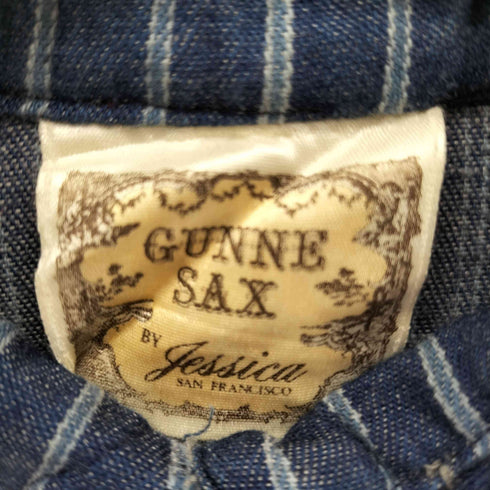 ガニーサックス GUNNE SAX USA製 紙タグ ストライプフリルデニムワンピース レディース 11