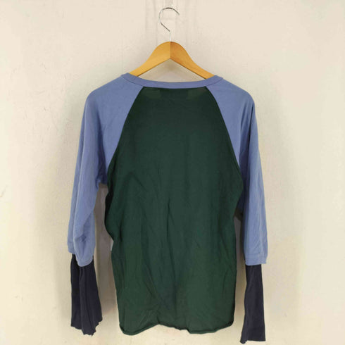 ダイエットブッチャー DIET BUTCHER ドッキングラグラン レイヤードラグラントップス メンズ