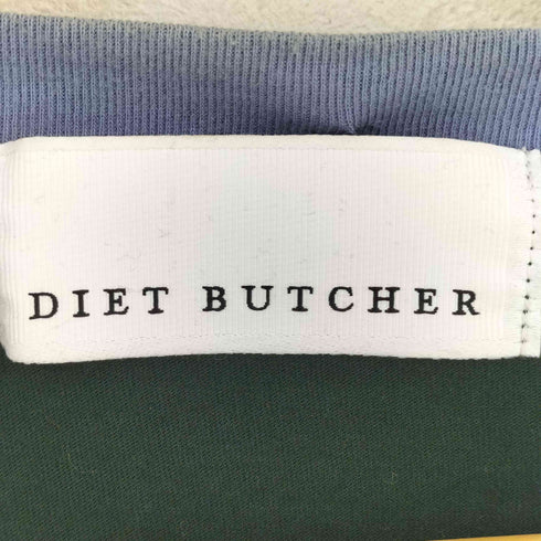 ダイエットブッチャー DIET BUTCHER ドッキングラグラン レイヤードラグラントップス メンズ