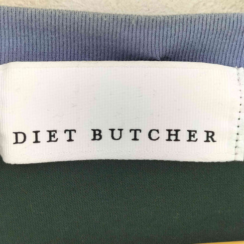 ダイエットブッチャー DIET BUTCHER ドッキングラグラン レイヤードラグラントップス メンズ