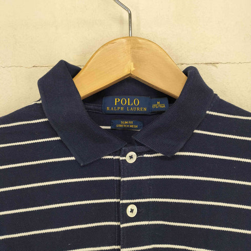 ポロラルフローレン POLO RALPH LAUREN ポニー刺繍 ボーダー ポロシャツ メンズ import:M
