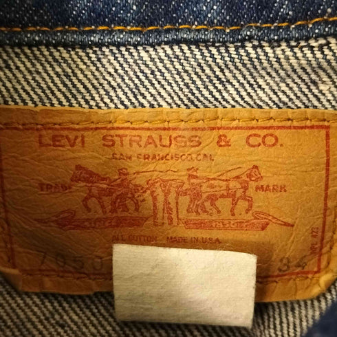 リーバイス Levis 70-80s USA製 70505-0217 スモールe ボタン裏刻印無 インディゴデニムジャケット メンズ US:34