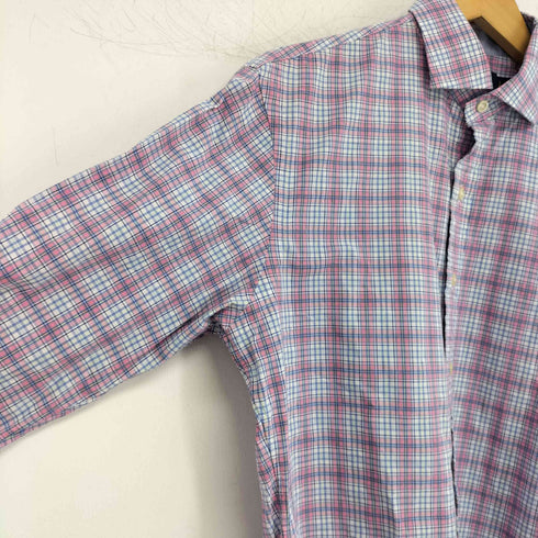 ポロラルフローレン POLO RALPH LAUREN slim fit チェック ワイドカラーシャツ メンズ import:S