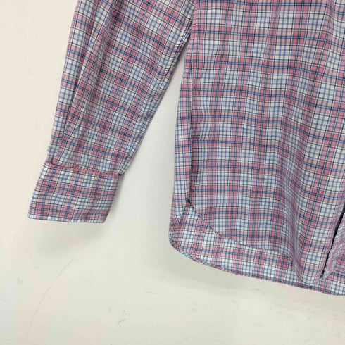 ポロラルフローレン POLO RALPH LAUREN slim fit チェック ワイドカラーシャツ メンズ import:S