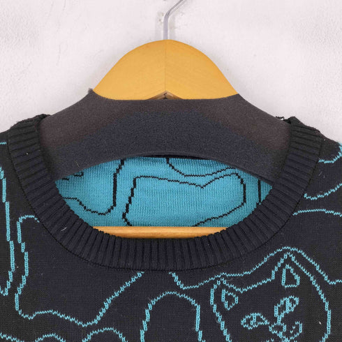 リップンディプ RIPNDIP 総柄 ニット メンズ