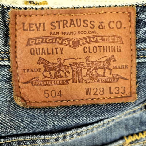 リーバイス Levis 504 ボタンフライデニムパンツ メンズ 28×33