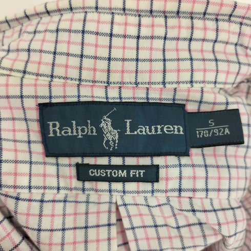 ラルフローレン RALPH LAUREN custom fit チェック BDシャツ メンズ import:S