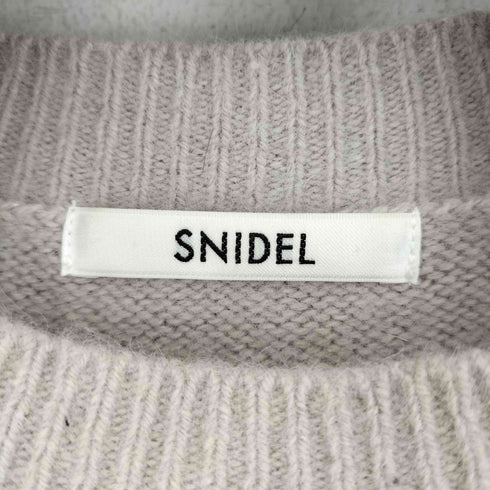 スナイデル snidel シースルーショルダーニットプルオーバー レディース ONE SIZE