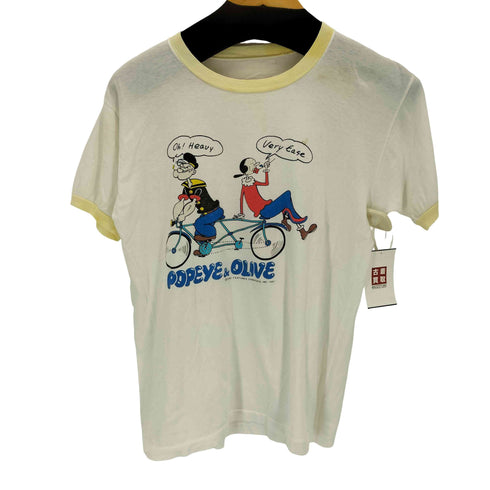 ポパイ POPEYE 裾シングル プリントS/SリンガーTシャツ メンズ