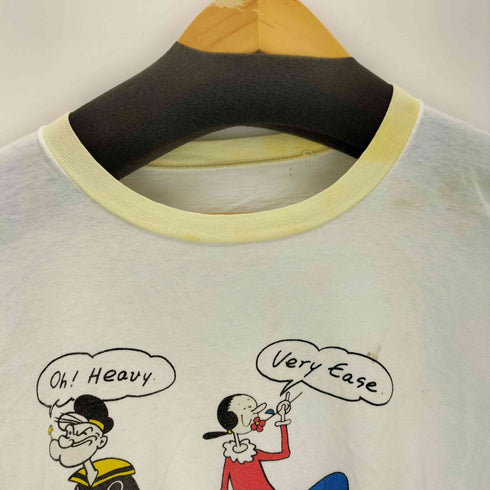 ポパイ POPEYE 裾シングル プリントS/SリンガーTシャツ メンズ