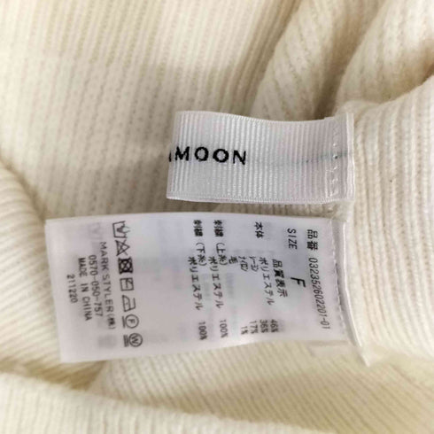 ラグナムーン LAGUNAMOON ショルダーエンブロイダリーニットトップス レディース FREE