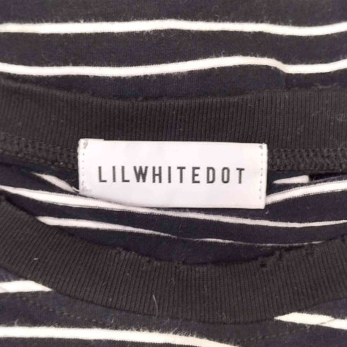 LILWHITEDOT ジップデザインボーダーカットソー メンズ