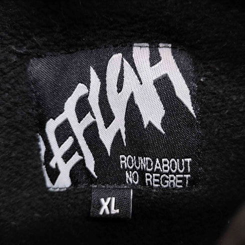 レフラー Leflah 両面プリントプルオーバーパーカー メンズ JPN:XL