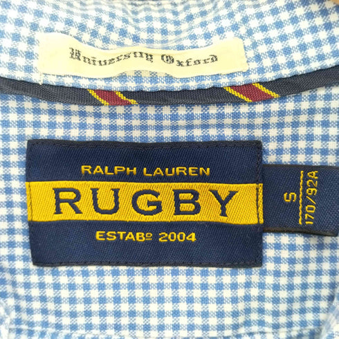 ラグビーラルフローレン Rugby Ralph Lauren ギンガムチェック BDシャツ メンズ import:S