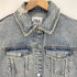 ザラ ZARA RIPPED DENIM JACKET ダメージ デニム ジャケット レディース import:XS