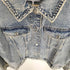 ザラ ZARA RIPPED DENIM JACKET ダメージ デニム ジャケット レディース import:XS