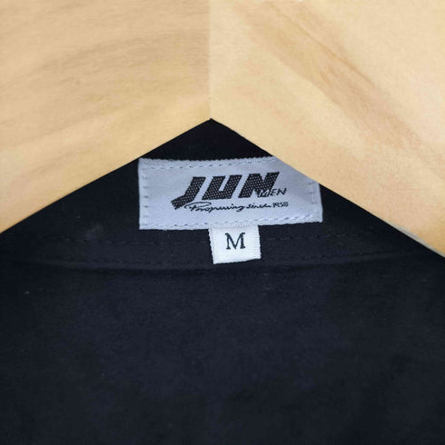 ジュンメン JUN MEN 80-90s スウェード スエード 比翼 長袖 ワークシャツ メンズ JPN:M