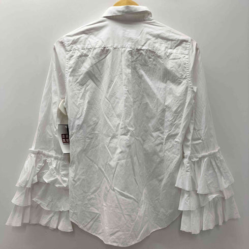 コムデギャルソン COMME des GARCONS シワ加工 フリルスリーブシャツ レディース S