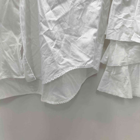 コムデギャルソン COMME des GARCONS シワ加工 フリルスリーブシャツ レディース S