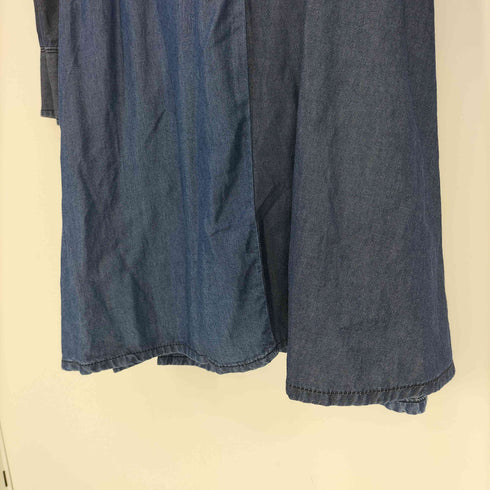 ディーゼル DIESEL ウエスタン パッチワーク デニム スナップボタン デニム プルオーバー ワンピース Y2K レディース