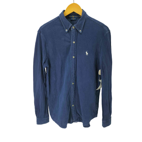 ラルフローレン RALPH LAUREN ポニー刺繍 鹿の子 BDシャツ featherweight mesh メンズ import:S
