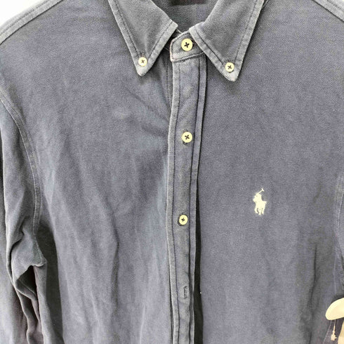 ラルフローレン RALPH LAUREN ポニー刺繍 鹿の子 BDシャツ featherweight mesh メンズ import:S