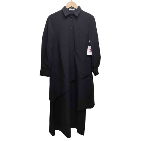 qumerry. アシンメトリーシャツワンピース レディース FREE